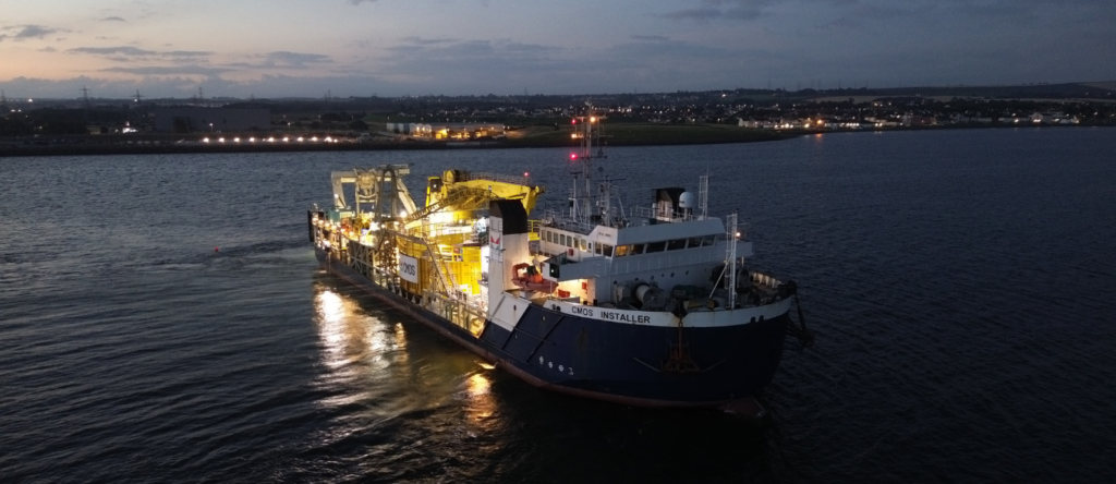 Enshore Subsea completes installation of second export cable for Inch Cape Offshore Limited.